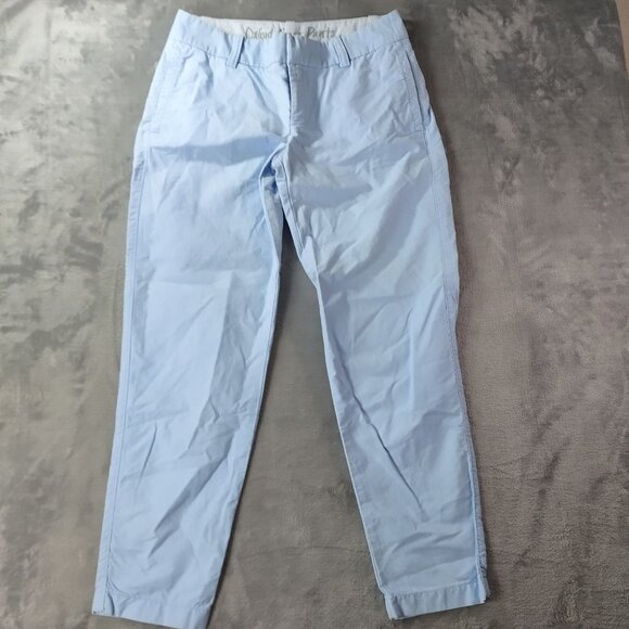 J Crew Mens Blue Oxford Scout Pants 30x30 Slim Fit 100% Cotton Casual Workwear - Picture 1 of 10